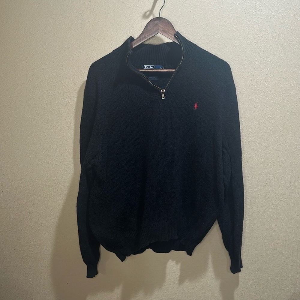 Ralph Lauren’s quarter zip sweater